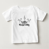 Little Musician with music notes treble clef
