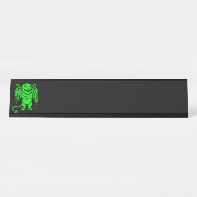 Little nasty Devil Desk Name Plate (Front)