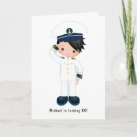 Little Navy Boy Nautical Birthday Party Photo