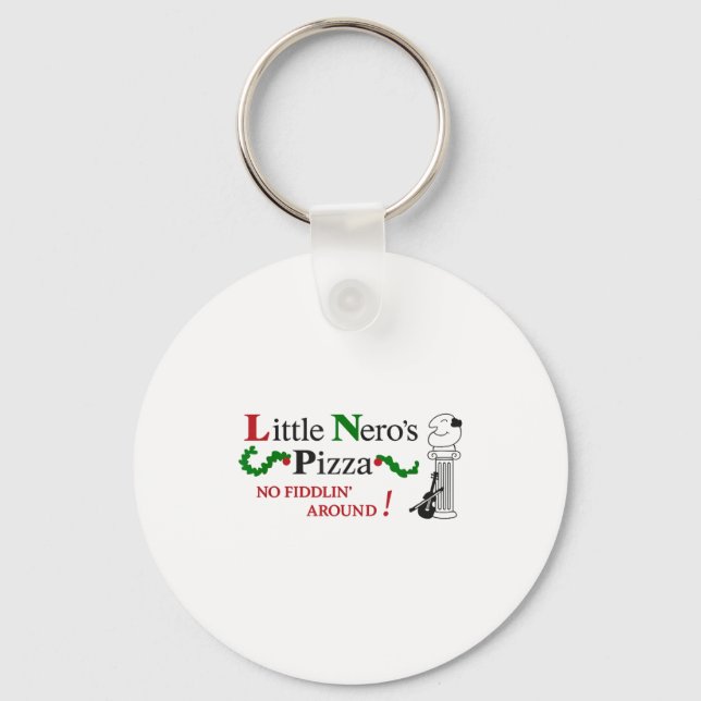 Little Nero's Zza  Key Ring (Front)