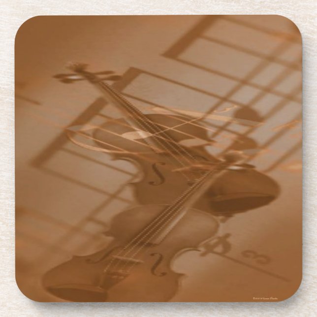 Little Night Music Cork Coaster (Front)