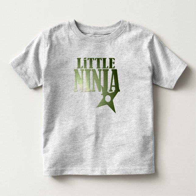 Little Ninja for Kids - Customisable Toddler T-Shirt (Front)