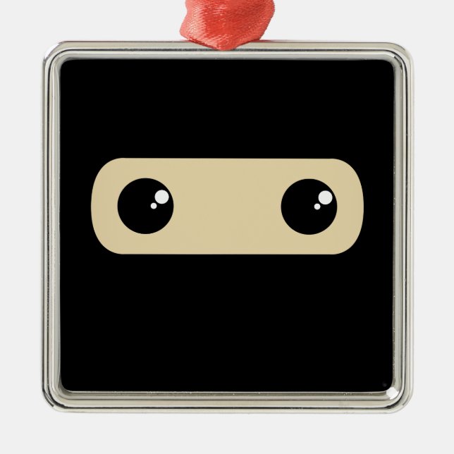 Little Ninja Metal Tree Decoration (Front)