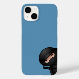 Little Ninja Warrior on Blue Case-Mate iPhone 14 Case