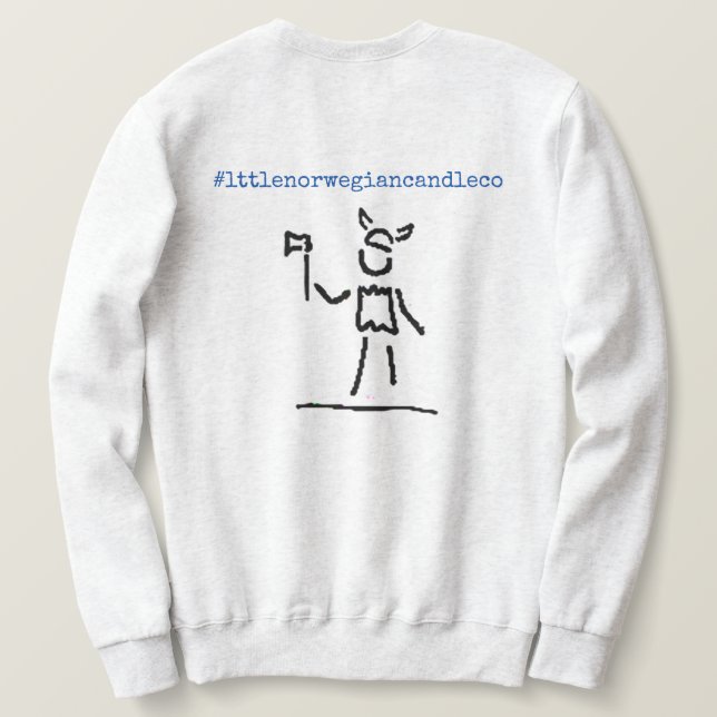 little norwegian candle company sweatshirt (Design Back)