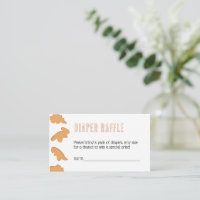 Little Nugget Baby Shower Diaper Raffle Card