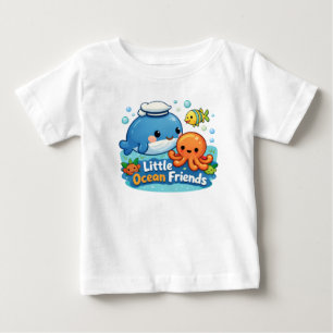 Little Ocean Friends – Cute Sea Animals Baby Shirt
