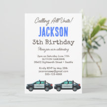 Little Officer Police Birthday | Personalised