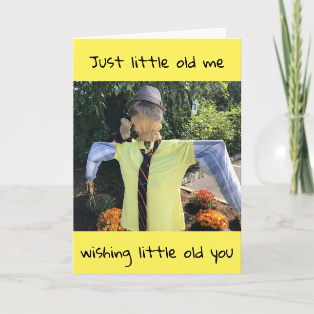 LITTLE OLD ME WISHES LITTLE OLD YOU HAPPY **70th** Card (Front)