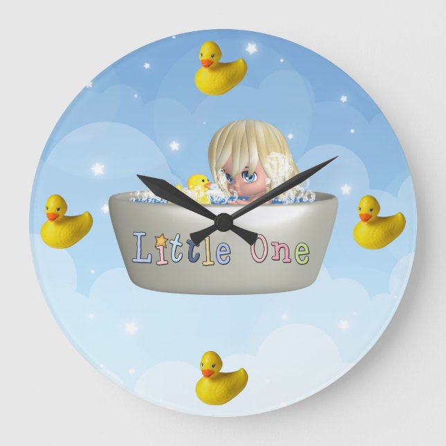 Little One Bath Wall Clock (Front)