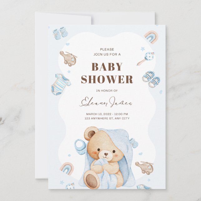 Little One Celebration Time Invitation (Front)