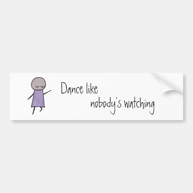 Little One dance bumper sticker (Front)
