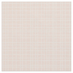 Little One hand drawn grid - soft apricot Fabric