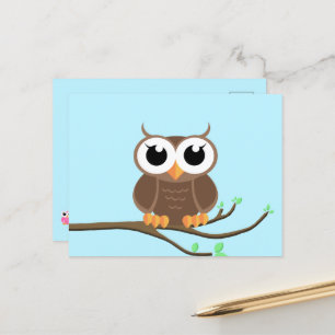 Little Owl - Blank Postcard