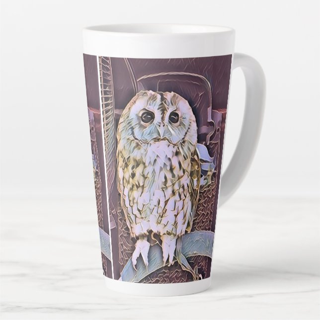 LITTLE OWL  LATTE MUG (Right Angle)