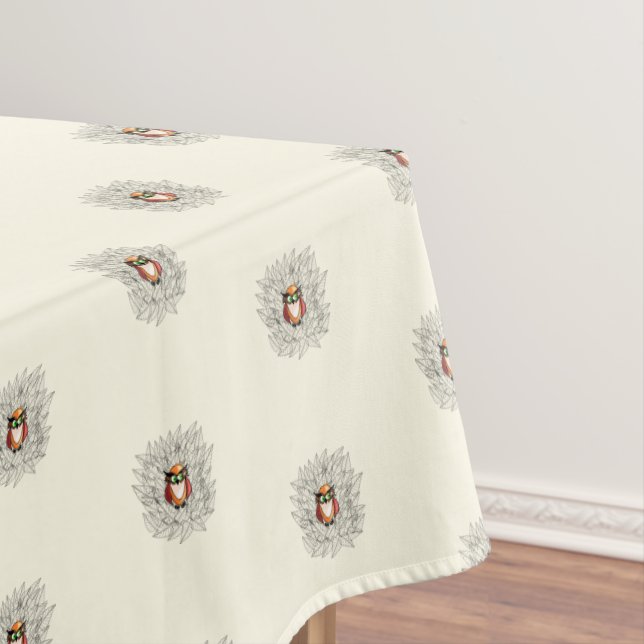 Little Owl Tablecloth - Your Colors (In Situ)