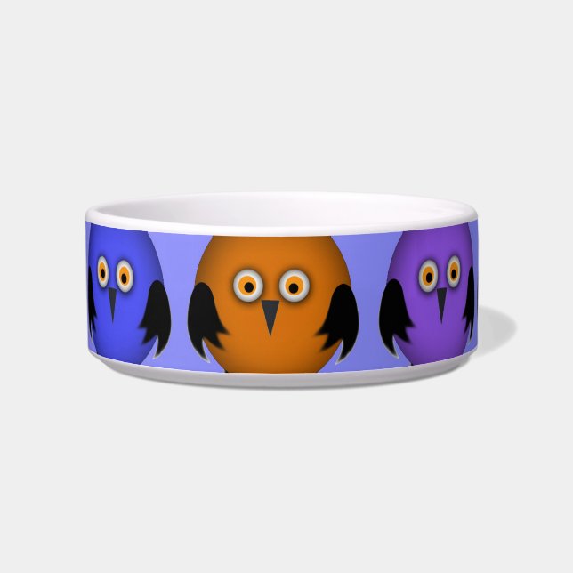 Little Owls Bowl For Cats (Left)