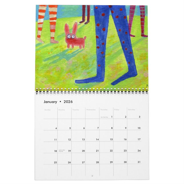little paintings calendar (Jan 2026)