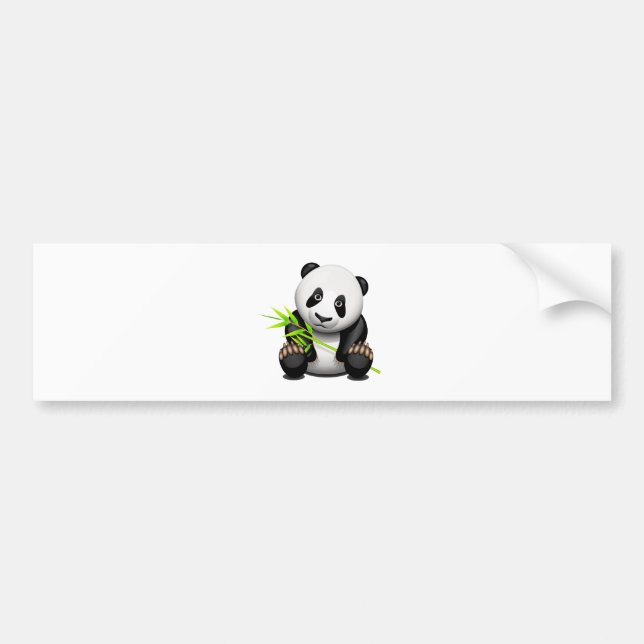 Little panda bumper sticker (Front)
