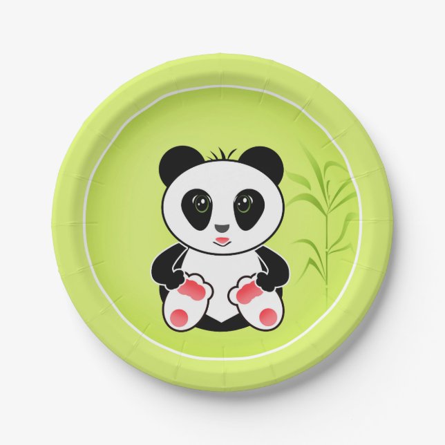 Little Panda Paper Plate (Front)