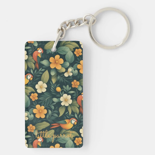 Little Parrot Customisable Key Ring (Back)