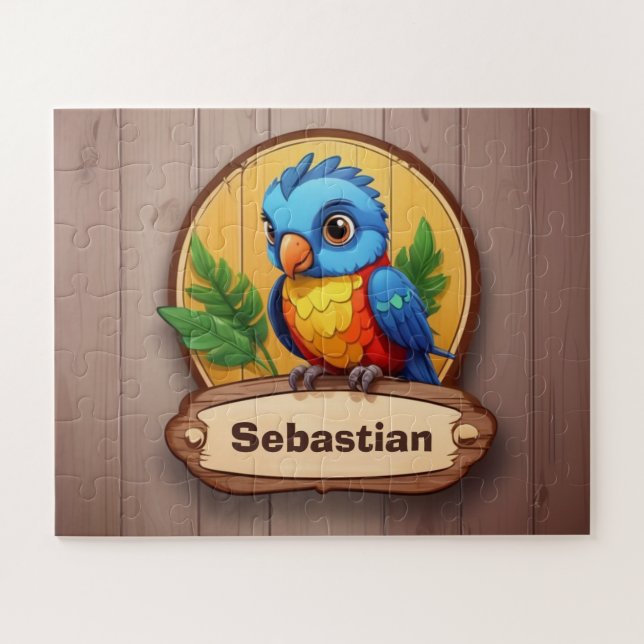 Little Parrot Personalised Jigsaw Puzzle (Horizontal)