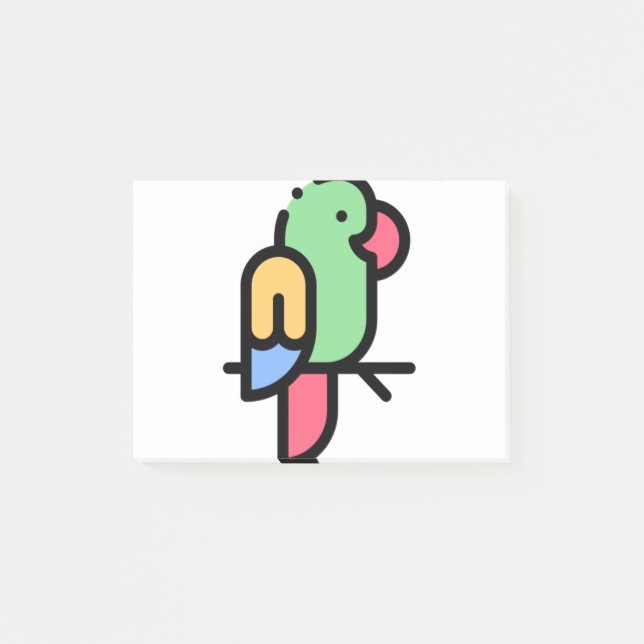 Little Parrot Post-it Notes (Front)