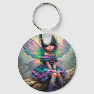 Little pastel themed fairy key ring