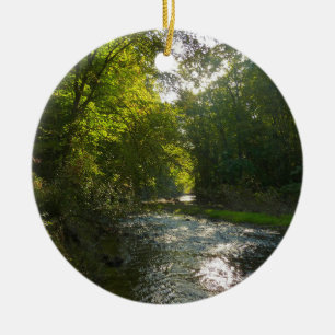 Little Patuxent River from Savage Park Ceramic Tree Decoration