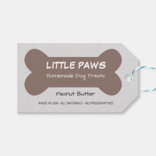 Little Paws Homemade Dog Treats Business Gift Tags