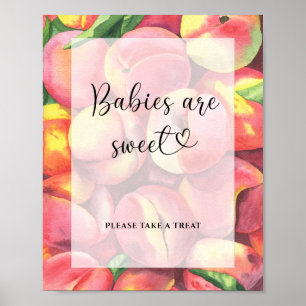 little peach - babies are sweet poster