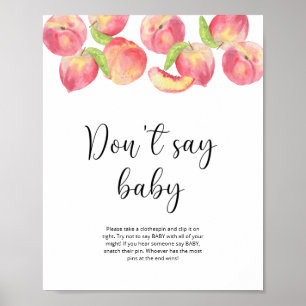 Little peach Don't say baby Poster