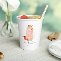 Little Peach Fruit Smoothie Girl Baby Shower