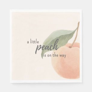 Little Peach is on the Way Baby Shower Napkin