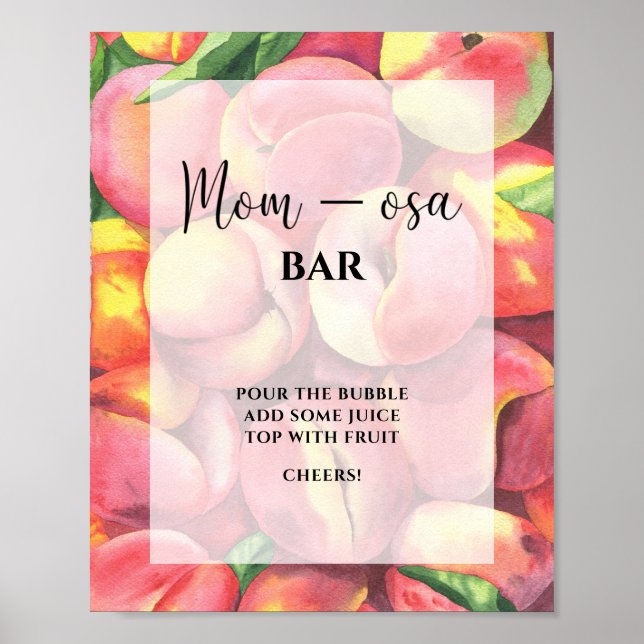 Little peach \ Mum-osa bar Poster (Front)