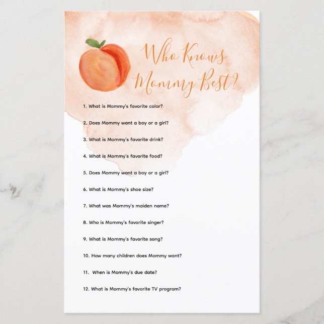 Little Peach Summer Who Knows Mummy Best Game (Front)