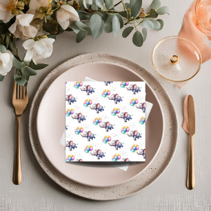 Little peanut baby elephant baby shower napkin