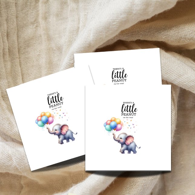 Little peanut baby elephant baby shower napkin (Creator Uploaded)