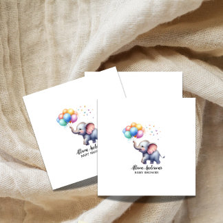 Little peanut baby elephant baby shower napkin