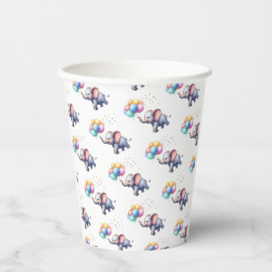 Little peanut baby elephant baby shower paper cups