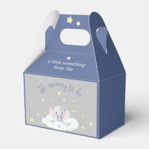 Little Peanut Baby Shower Blue Elephant Favour Box