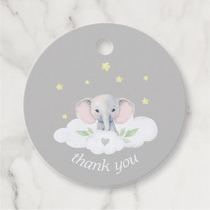 Little Peanut Baby Shower Gender Neutral Elephant Favour Tags