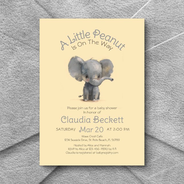 Little Peanut Baby Shower Invitation (Creator Uploaded)