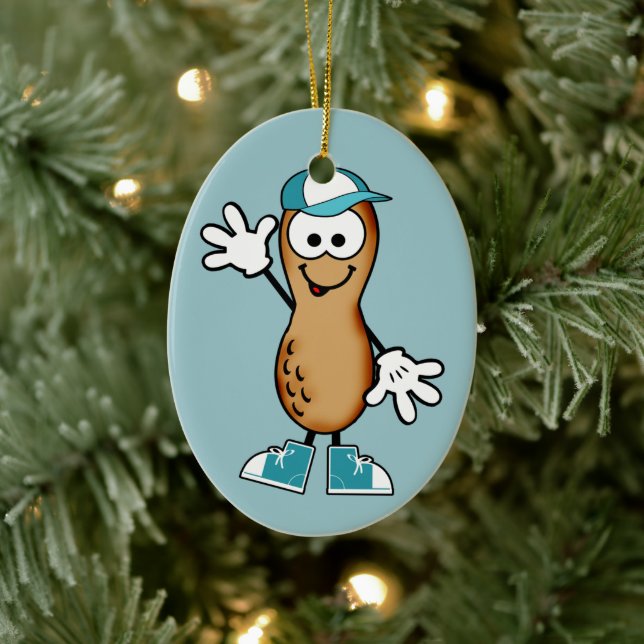 Little Peanut (Blue) Ceramic Tree Decoration (Tree)