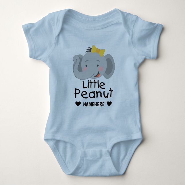 Little Peanut Elephant Baby Bodysuit (Front)