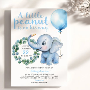 Little Peanut Elephant Baby Shower Invitation – Cu