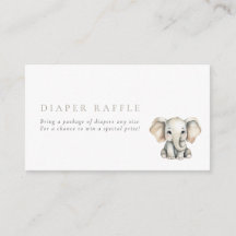 Little Peanut Elephant Diaper Raffle