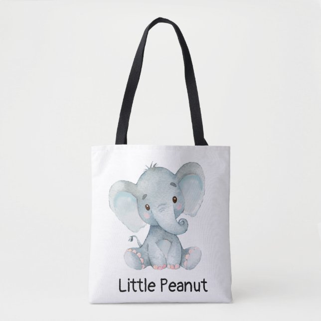 Little Peanut Elephant  Tote Bag (Front)