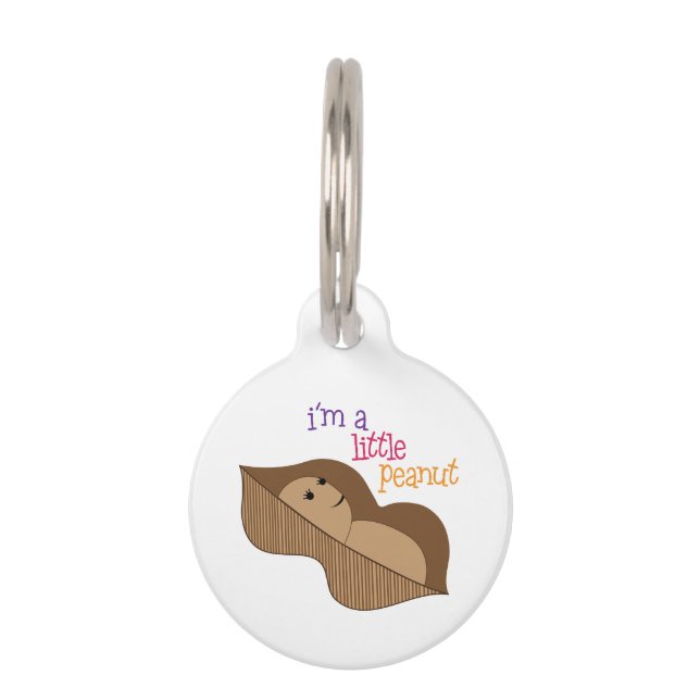 Little Peanut Pet Tag (Front)