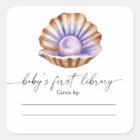 little Pearl baby shower - Baby's first library 